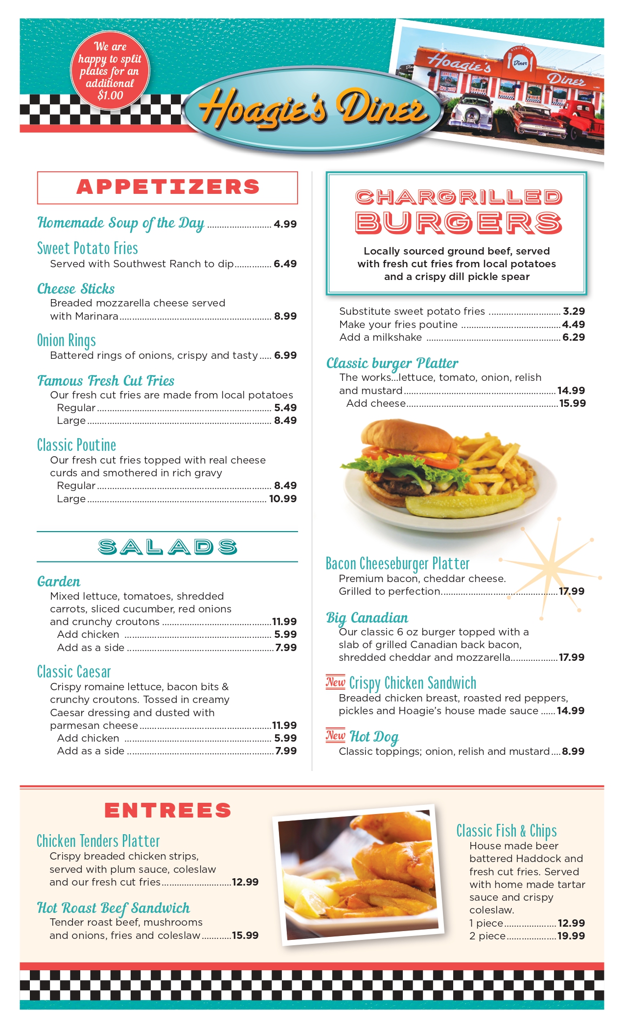 Hoagies Diner Lunch Menu - Food North Bay, Lunch